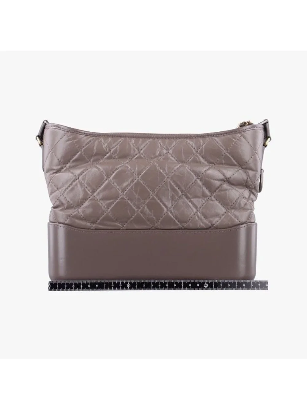 Chanel Gabrielle Brown Leather Handbag